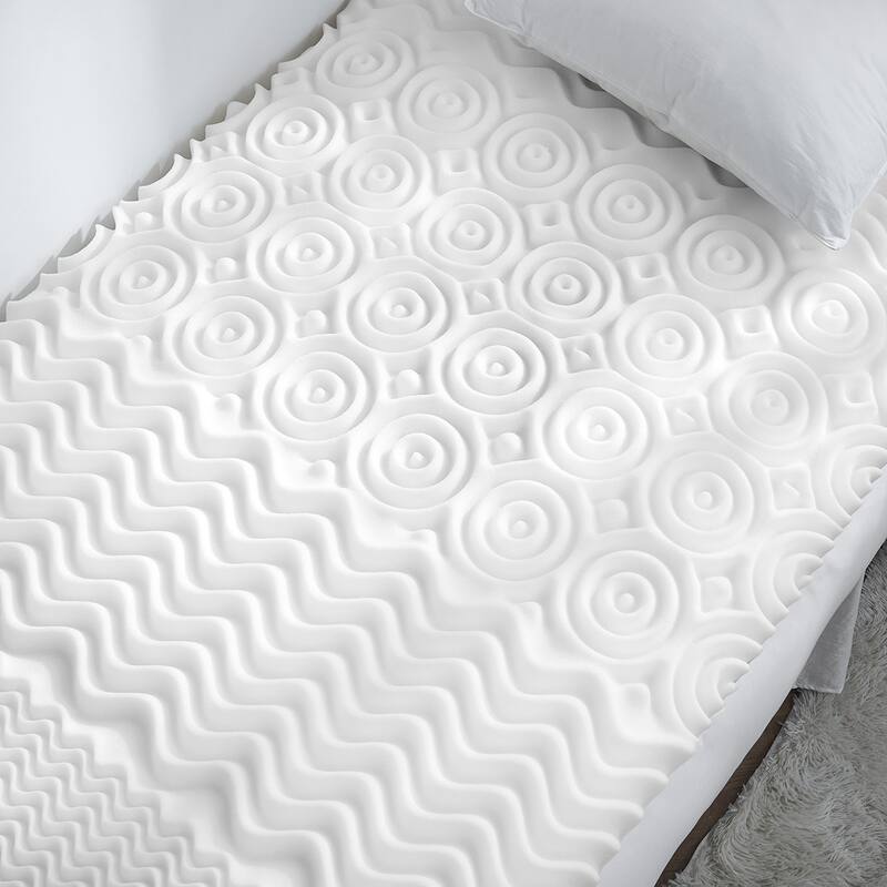 USA Made 2" Egg Crate Twin XL Memory Foam Topper