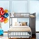 preview thumbnail 26 of 34, Versatility Galore Wooden Twin Over Full Bunk Bed with Six Drawers and Flexible Shelves,Bottom Bed with Wheels Grey