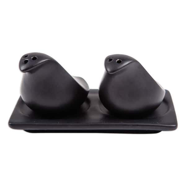 slide 2 of 3, Novica Handmade Sprinkled Spice At Night Ceramic Salt And Pepper Set (3 Pieces)