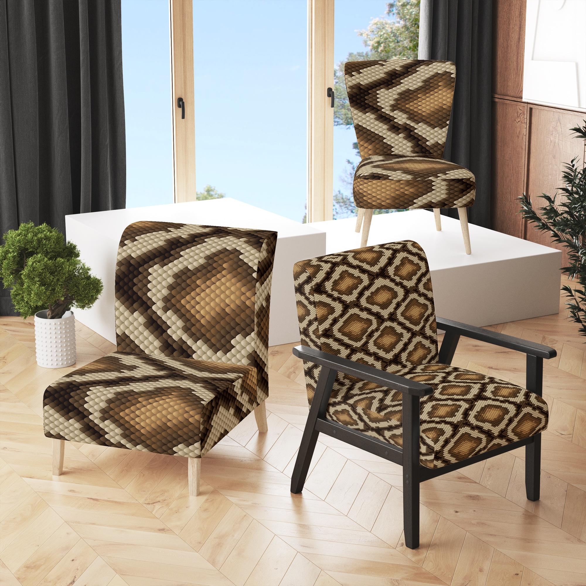 Ottoman Leopard Print Side Chair Leopard Print Chair And Ottoman