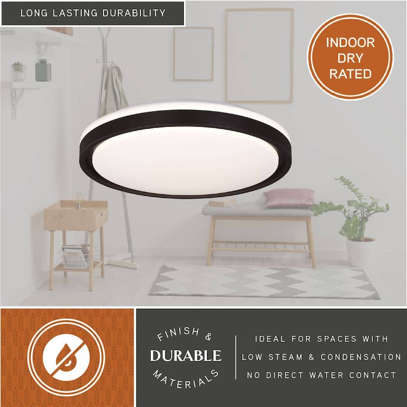 Vaxcel Lighting C0315 17" Wide LED Flush Mount Ceiling Fixture