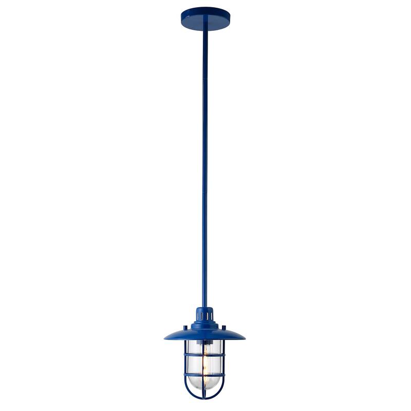Bay 8.25" Wide Lantern Pendant with Glass/Metal Shade