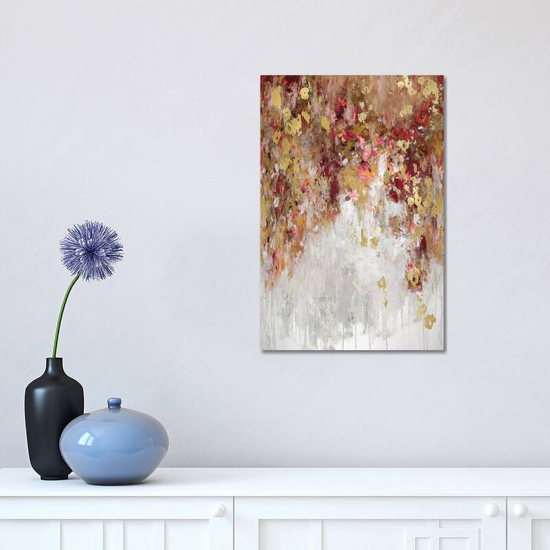 iCanvas "Cascade Red with Gold" by Nikki Robbins Canvas Print - 18x12x1.5