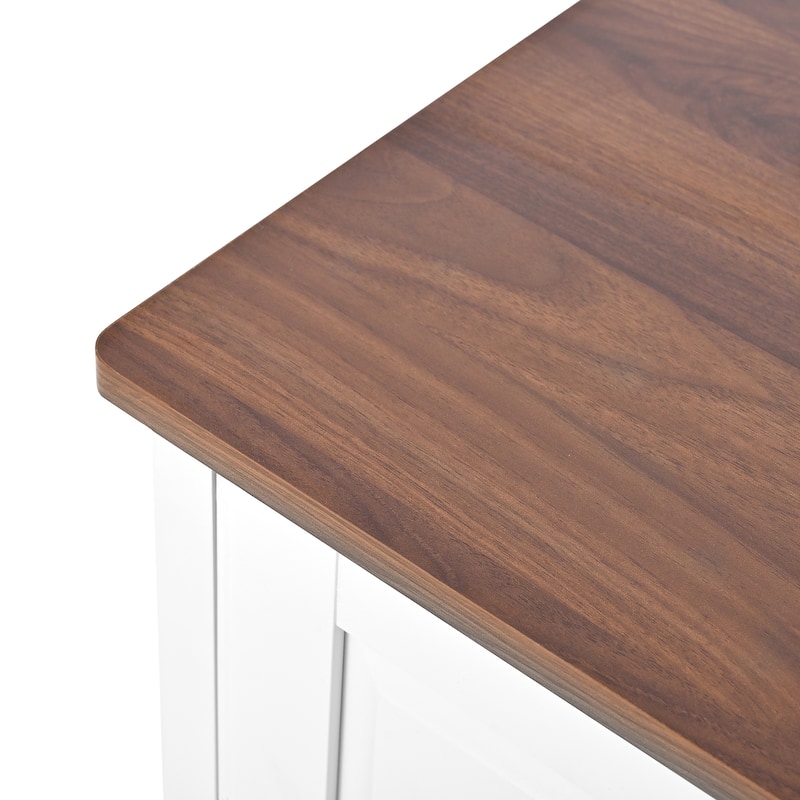 Anmytek Modern 4-Drawer Wood Dresser - Tall Storage Cabinet for Living Room, Entryway, Hallway