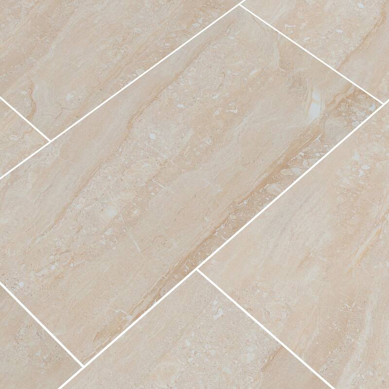 Ackland AKNPTAZI12X24P-PL Azira - 12" x 24" Porcelain Solid Floor Tile