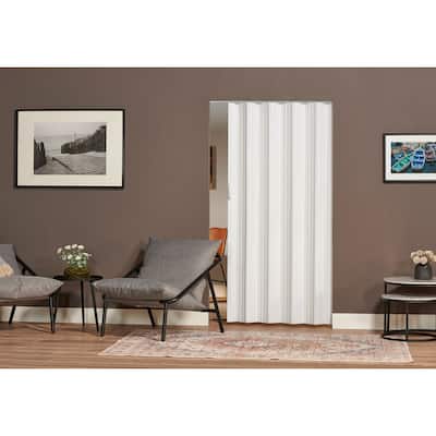 Spectrum Dunes White PVC 48-inch Folding Door