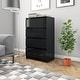 preview thumbnail 20 of 22, vidaX Sideboard Engineered Wood Storage Dresser Side Cabinet Multi Colors High gloss black
