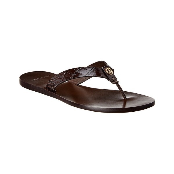 tory burch manon leather thong sandals