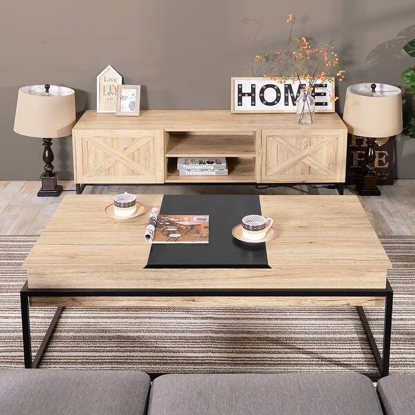 Lift Top TV Stand TV Bench Coffee Table Lift Top Storage TV