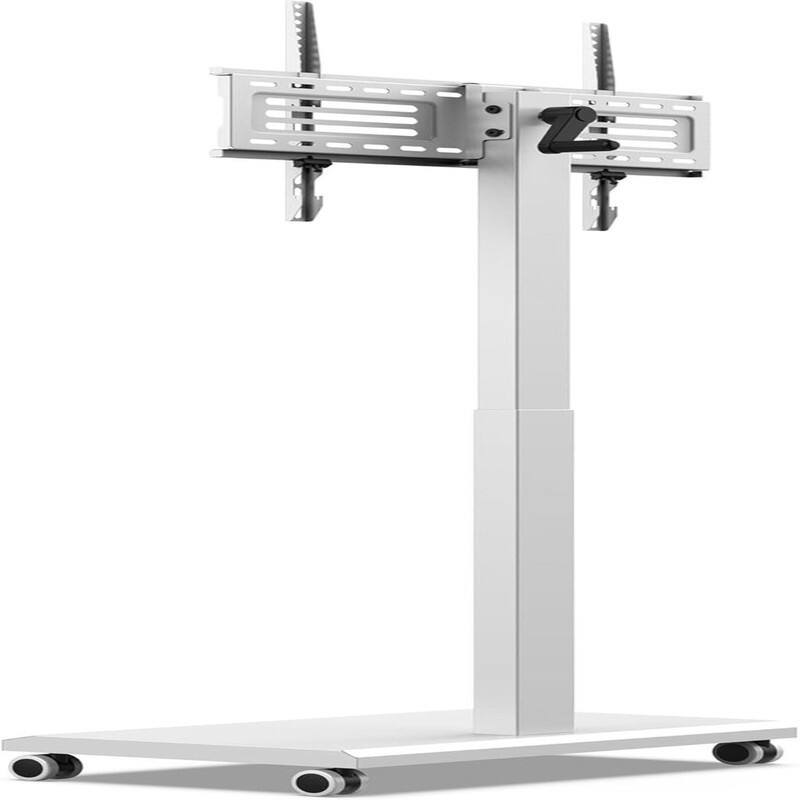 Hand Crank Lift TV Stand with Wheels