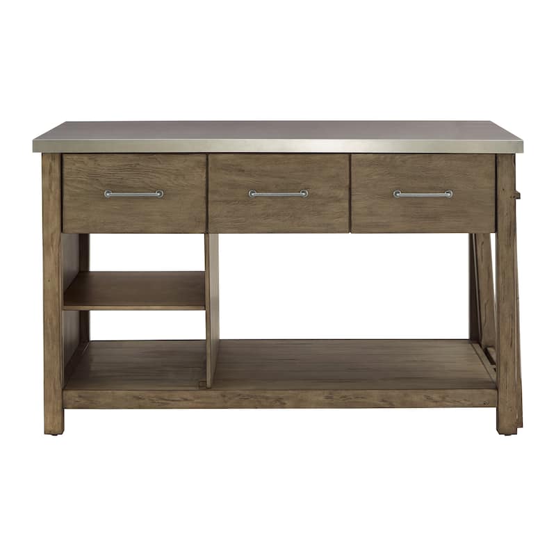 Tali Reclaimed Look Extendable Kitchen Island by iNSPIRE Q Classic