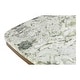 preview thumbnail 7 of 10, Aurelle Home Antique Brass Marble-Top Cafe Table