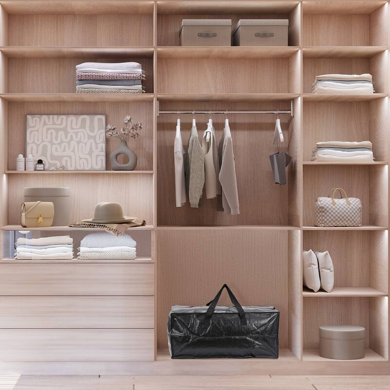 1 Pack Clothes Storage, Storage Bags,Moving Bags for Organizing Blankets,Clothing,Closet Organizers and Storage with Handles