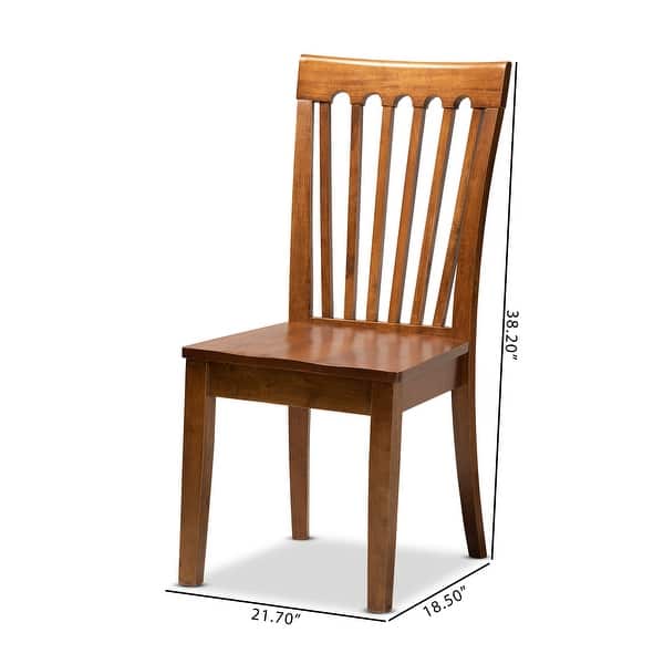 dimension image slide 0 of 2, Minette Modern and Contemporary Transitional 2-Piece Dining Chair Set
