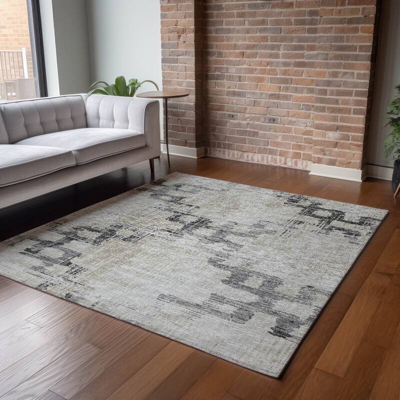 Premium Washable Super Soft Modern Trellis Mayfield Rug