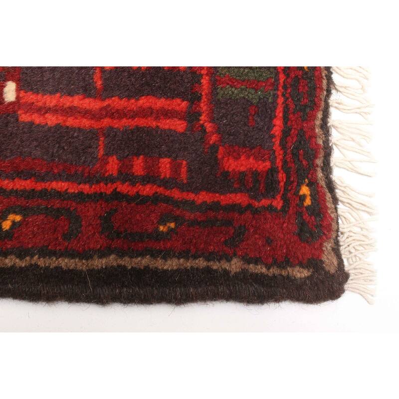 ECARPETGALLERY Hand-knotted Andelz Red Wool Rug - 4'2 x 6'6