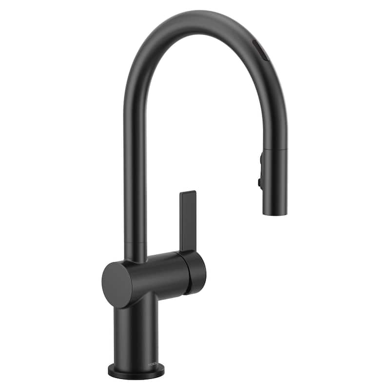 Moen 7622EV Cia 1.5 GPM Single Hole Pull Down Kitchen Faucet with - Matte Black