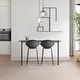 preview thumbnail 5 of 38, Set of 2 26-inch Contemporary Eiffel Dowel DSW Counter Height Stool Barstool With Backs For Kitchen Home Side Break Room
