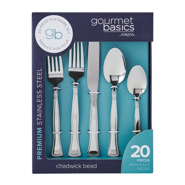 Mikasa Gourmet Basics Chadwick 20-Piece Flatware Set - On Sale
