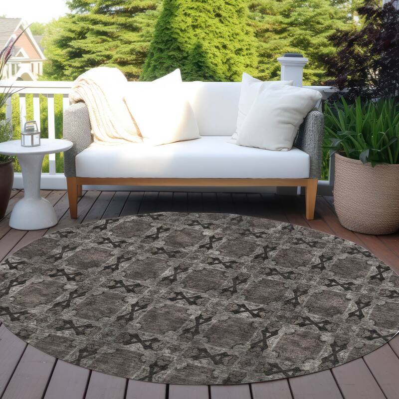 Alriso Botanic Elegance Weather Resistant Timeless Fusion Outdoor Rug