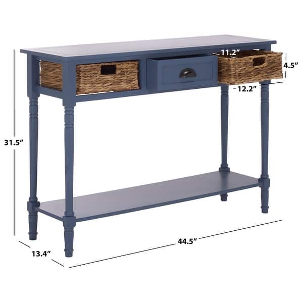 dimension image slide 2 of 5, SAFAVIEH Christa Console Storage Table - 42"W x 14"D x 32"H