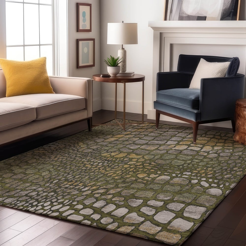 Premium Washable Super Soft Modern Cobblestone Mayfield Rug