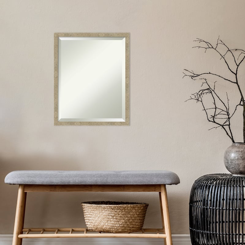 Beveled Wall Mirror - Jet Black Frame