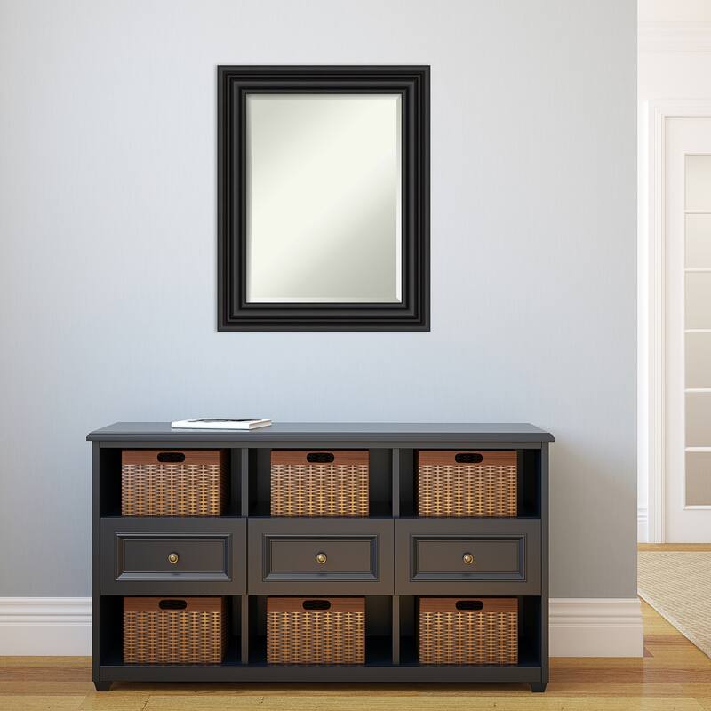 Beveled Wall Mirror - Colonial Black Frame - Colonial Black