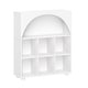 preview thumbnail 12 of 18, Kids Curve Appeal 35 in. 6 Cubby Bookcase - White with Optional 2pc Bins White/ No Bins