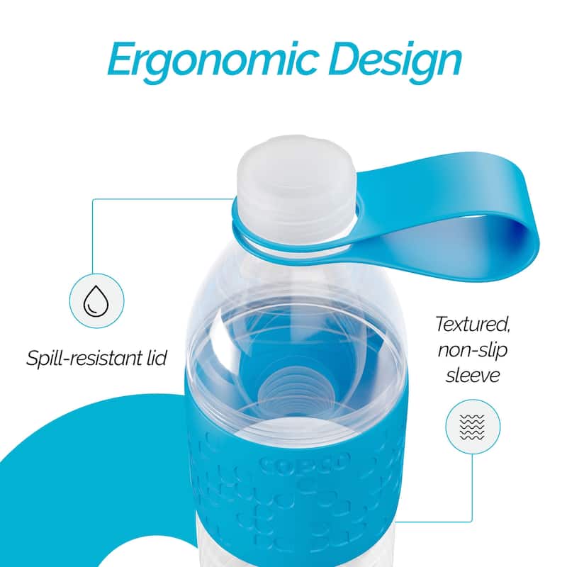 Copco Hydra BPA Free Tritan Water Bottle Set Leak Proof & Dishwasher Safe