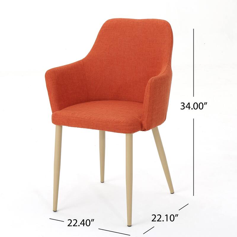 Stylish Coffee Chair Accent Chair with Metal Legs, Fabric Lounge Chair Upholstered Chair with Armrests