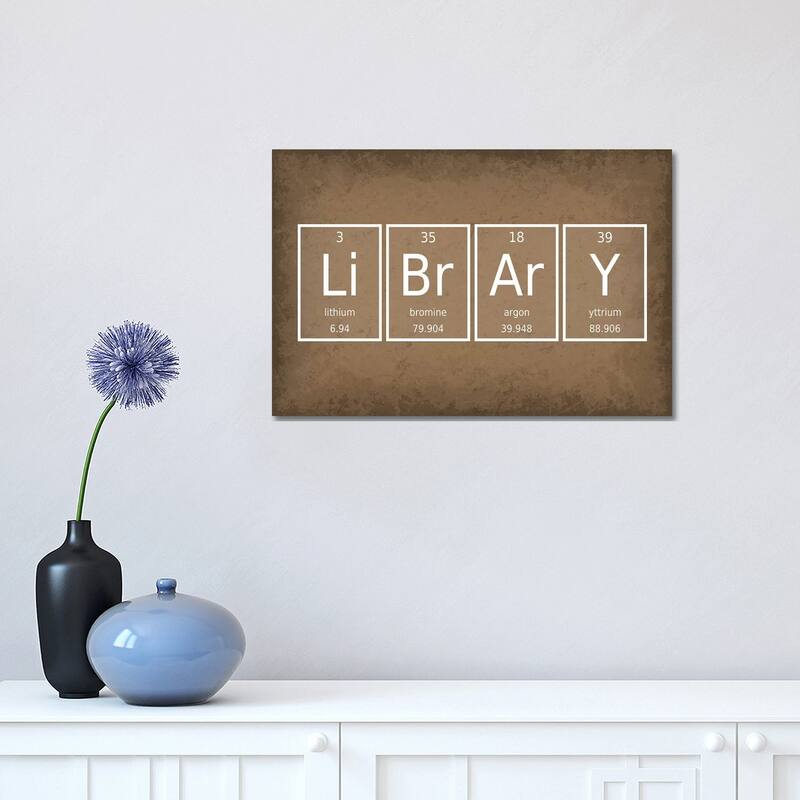 iCanvas "Library" by GetYourNerdOn Canvas Print - 12x18x1.5