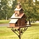 preview thumbnail 6 of 4, Church Design Iron Stake Birdhouse by Havenside Home