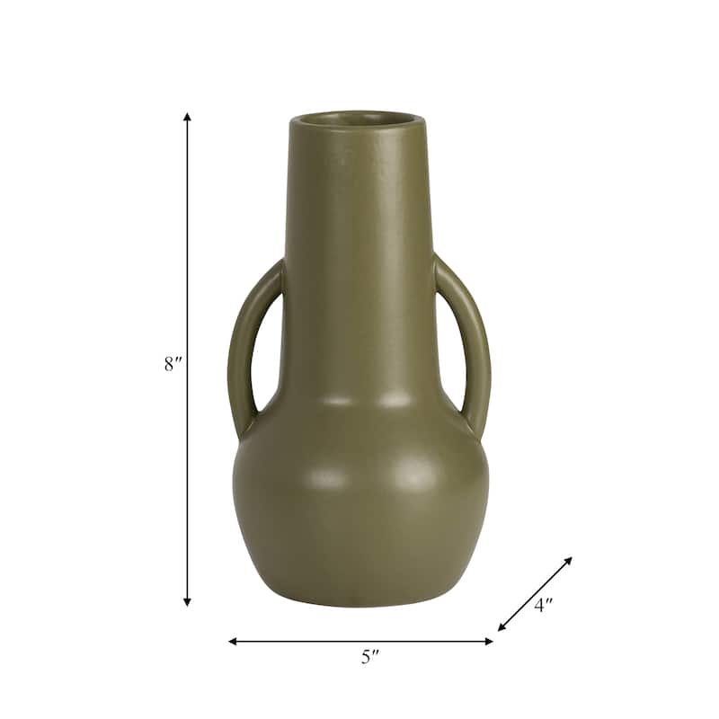 Decorative Ceramic Vase with Handles