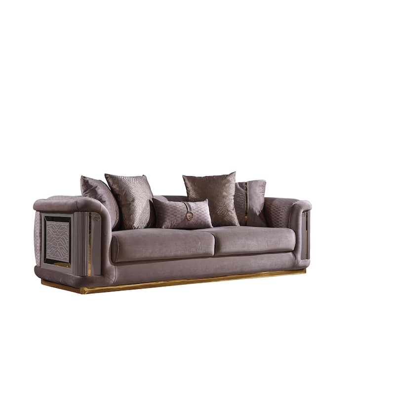 Elise 3-piece Living room Set Pillow Back