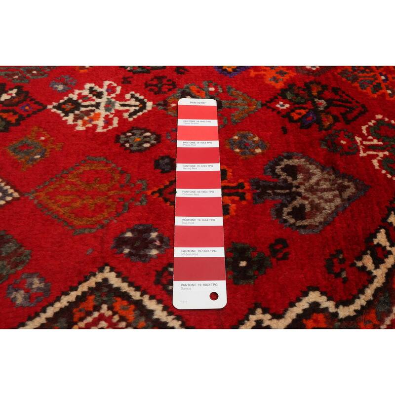 ECARPETGALLERY Hand-knotted Melis Vintage Red Wool Rug - 5'6 x 8'5