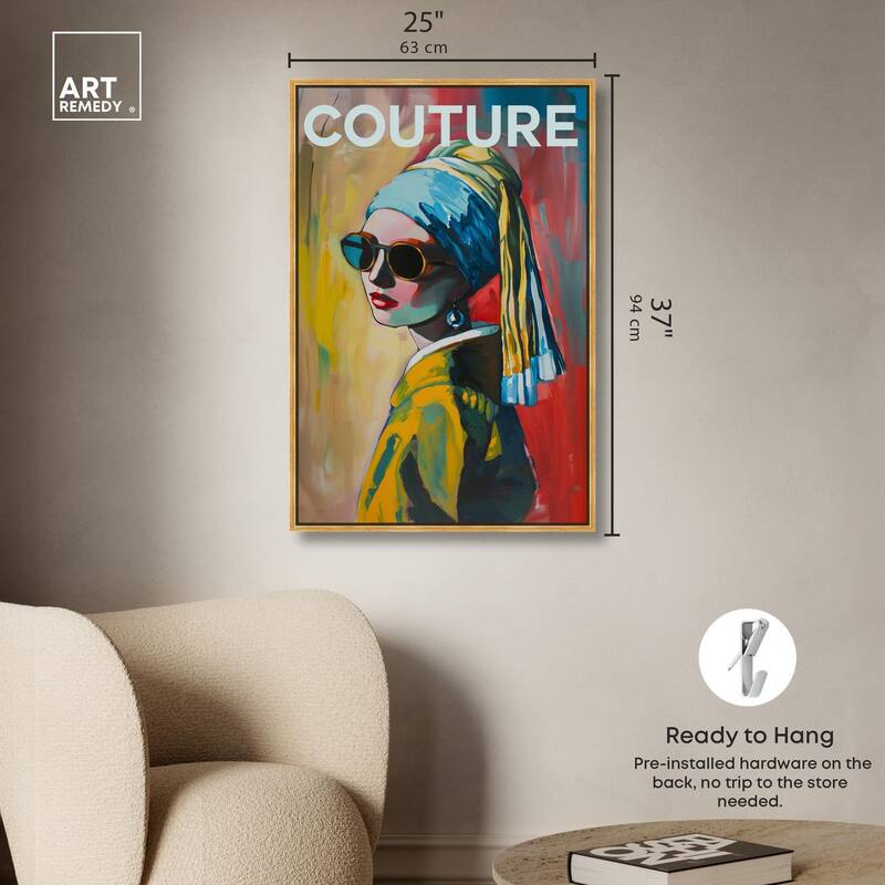 Pearl Earring Cover Canvas by Art Remedy