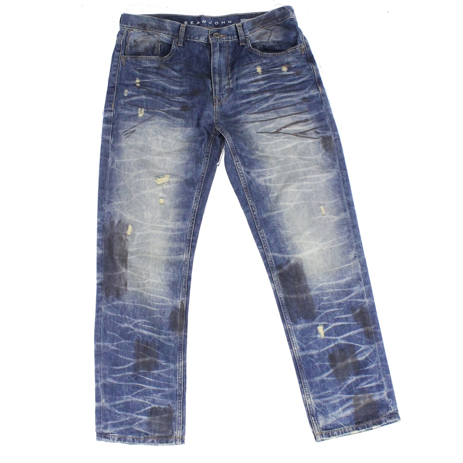 sean john athletic tapered stretch jeans