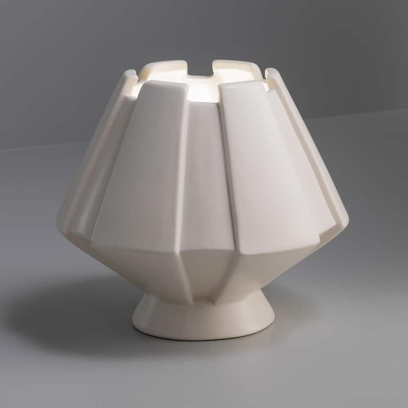 Justice Design Group Meta Ceramic Portable Table Lamp