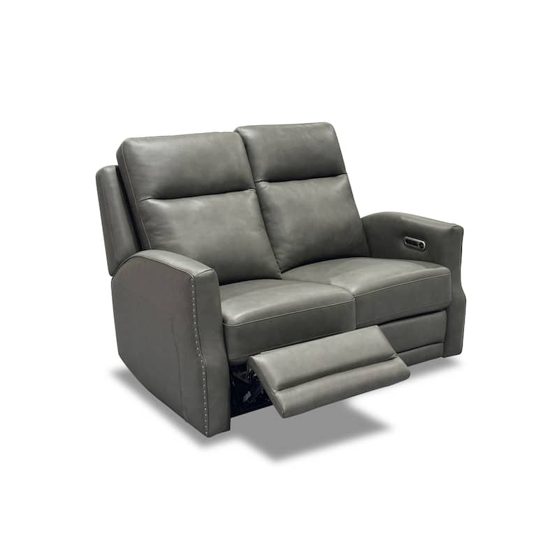 Maxwellton Cedar Power Reclining Loveseat with Power Headrests and Lumbar by Flexsteel - 56" x 42" x 39"
