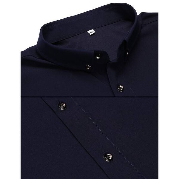 Shop Jeopace Men S Big Tall Casual Button Down Shirts Short