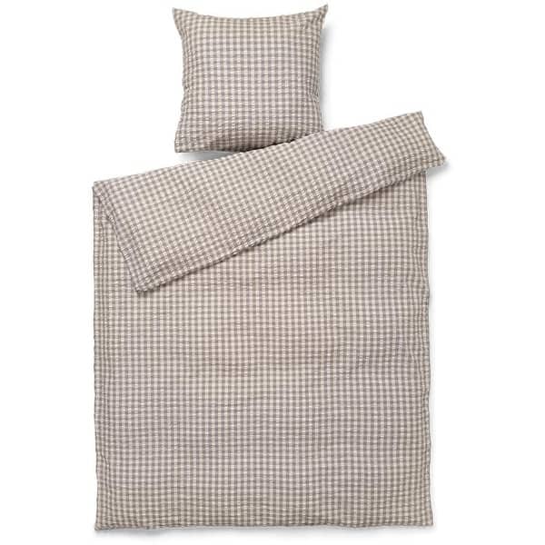 slide 2 of 13, JUNA Bæk&Bølge Duvet Cover Set, Grey/Birch Twin