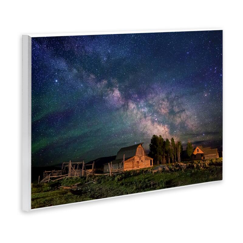 Stupell Nebula Sky over Farm Scene Wall Plaque Art Design By Royce Bair
