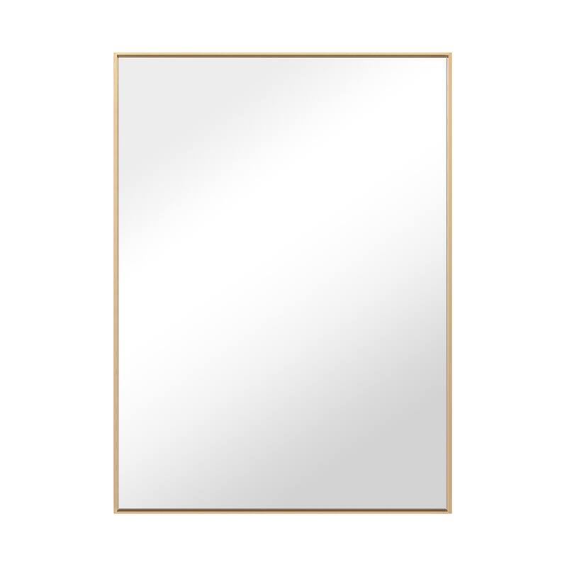 Modern Rectangle Metal Framed Bathroom Vanity Mirror Wall Mirror