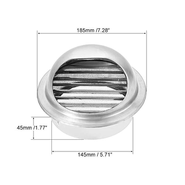 Spherical Air Vent 6 Inch 150mm Steel Exhaust Grille Cover Wall Vent