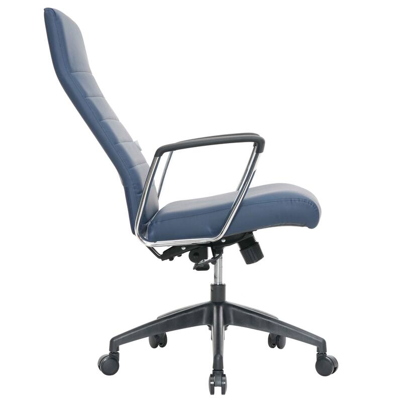 Hilton Modern High Back Ergonomic Leather Office Chair with Adjustable Height, Swivel, and Tilt for Conference or Executive Desk