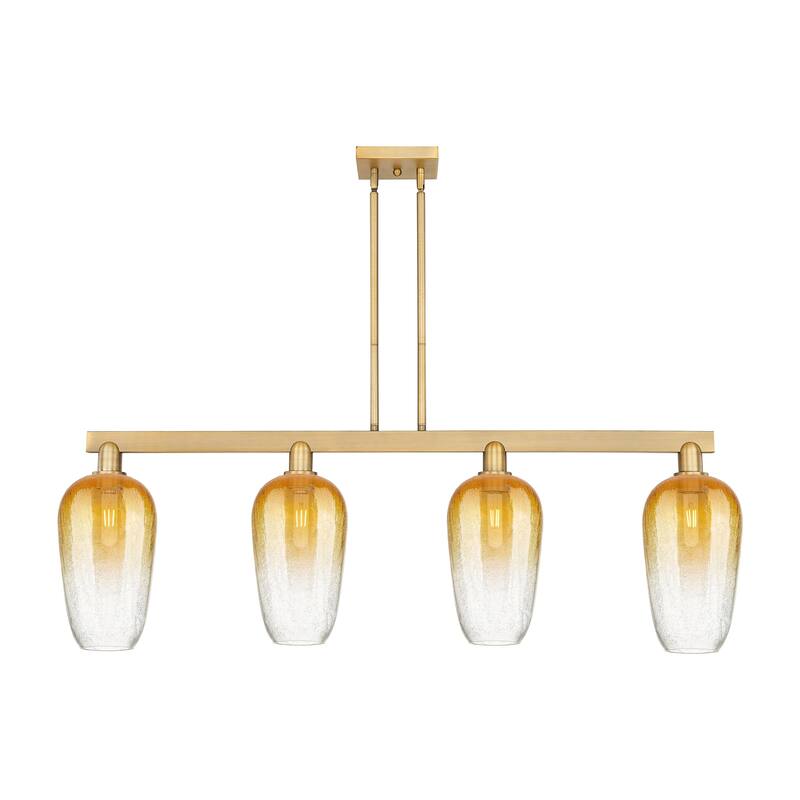 Innovations Lighting Urban Downtown - Brookhaven Flute - 4 Light 48" Stem Hung Island Light