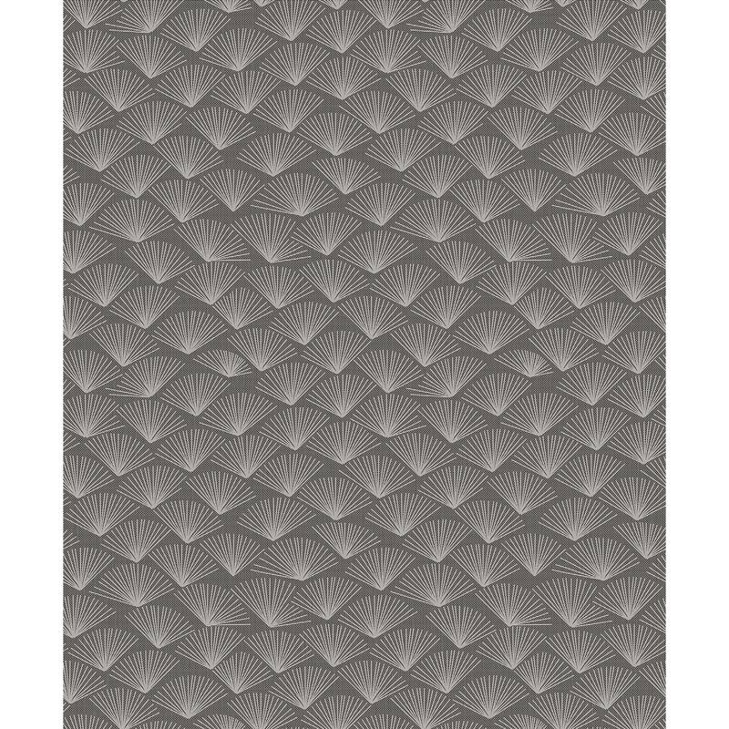 A-Street Prints Asteria Charcoal Fan Wallpaper