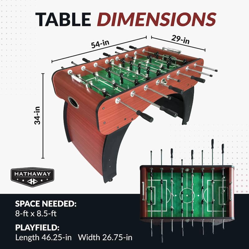 Hathaway Metropolitan 54-in Foosball Table