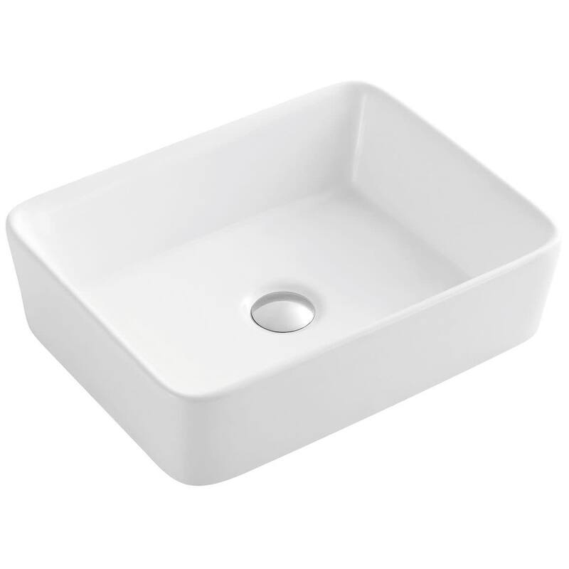 Swiss Madison Concorde 18-11/16" Rectangular Ceramic Vessel Bathroom